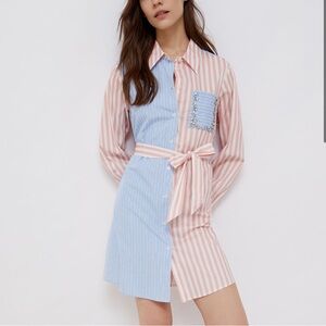 Liu-Jo Short shirt dress with belt (small)
